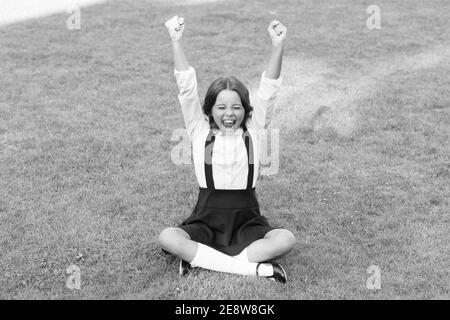 classic is loved by all. elegant look of schoolgirl. retro kid wear uniform.  pupil in vintage outfit. back to school. happy beauty outdoor. kid fashion  shopping. happy childrens day. its spring time