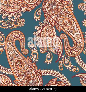 Paisley pattern, great design for any purposes. Seamless background Stock Vector