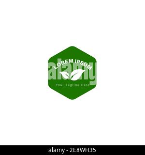 Pharmacy doctor medical healthcare clinic hospital natural logo and symbols. Stock Vector