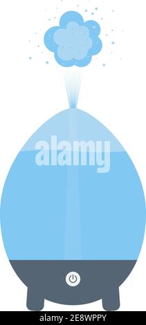 Air humidifier, vector. A device for humidifying and purifying air. The isolated object. Stock Vector
