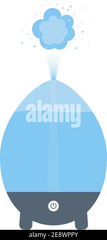 Air humidifier, vector. A device for humidifying and purifying air. The isolated object. Stock Vector