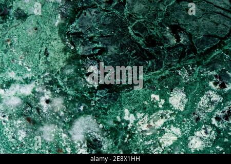 closeup of an elegant green marble stone to be used as a background Stock Photo