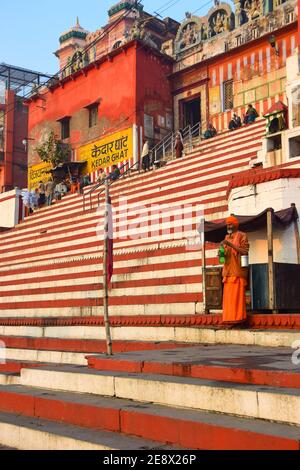 Ghats, Varanasi, India Stock Photo