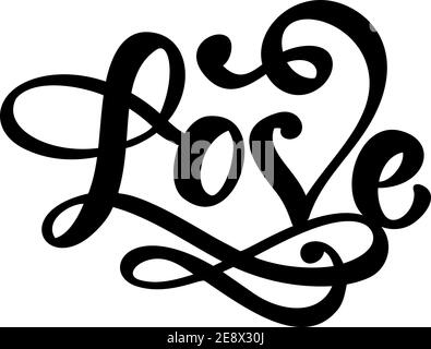 Premium Vector  Handwritten vector logo text laser cut love and