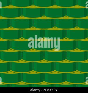 Illustration on theme big pattern identical types fish caviar, egg equal size. Egg pattern consisting of fresh fish caviar for colored print on wallpa Stock Vector