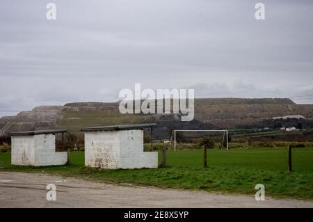 10/12/2006 The rocky home of Roche AFC who are in the East Cornwall League. Stock Photo