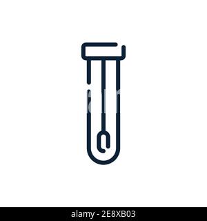 PCR test icon vector line logo mark or symbol set collection outline ...