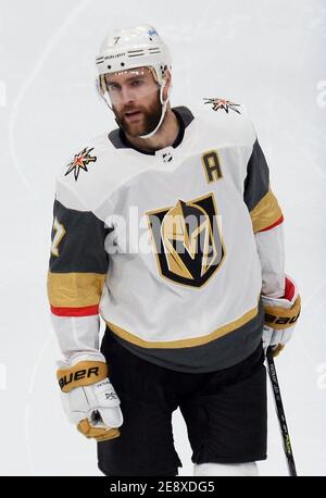 Vegas Golden Knights defenseman Alex Pietrangelo (7) celebrates with ...