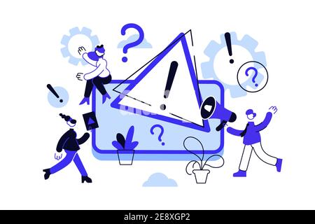 Concept operating system error warning. 404 error concept Stock Vector