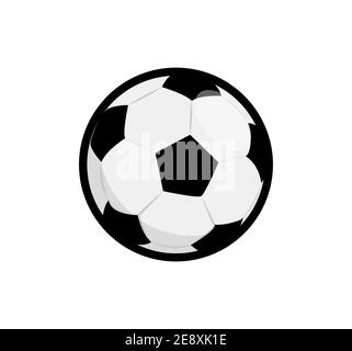 Soccer ball vector flat icon element. Football soccer ball icon Stock Vector