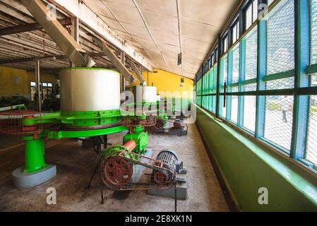 Interior of the Damro Tea factory in Sri Lanka Stock Photo