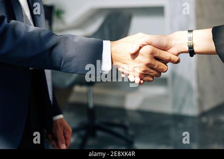 Business people shaking hands Stock Photo