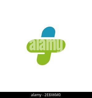 Medical and health care logo design with cross icon vector template Stock Vector