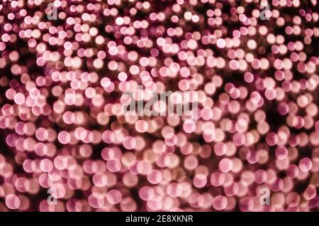 Pink bokeh  abstract background with defocused sparkling lights Stock Photo