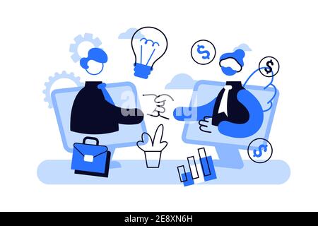 Entrepreneurship funding, initiative investment, idea financing. Angel investor Stock Vector