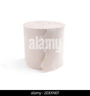 toilet paper roll isolated on a white background Stock Photo