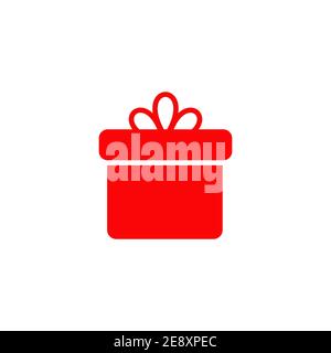 Gift box logo design vector template Stock Vector
