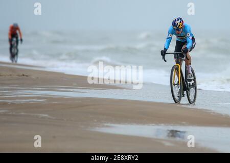 Wout Van Art from Belgium during the 2021 UCI Cyclo-Cross World Championships, Men Elite, on January 31, 2021 in Oostende, Belg / LM Stock Photo