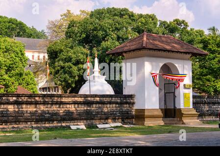 Kandy, Temple of the Tooth, exterior Architecture. Stock Photo