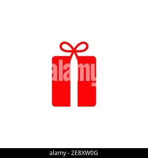 Gift box logo design vector template Stock Vector