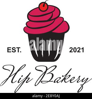 Bakery shop logo design vector template Stock Vector