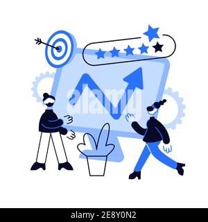 Reputation management abstract concept vector illustration. vector Stock Vector