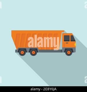Dump track icon, flat style Stock Vector Image & Art - Alamy