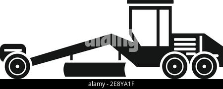 Grader machine heavy icon, simple style Stock Vector