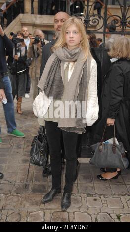 French actress Clemence Poesy arrives to Balenciaga's Spring-Summer 2008 Ready-to-Wear collection presentation in Paris, France, on October 2, 2007. Photo by ABACAPRESS.COM Stock Photo