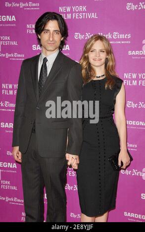 Writer and director Noah Baumbach and actress Jennifer Jason Leigh attend the premiere of 'Margot at the Wedding' presented by the New York Film Festival and Paramount Vantage held at Frederick P. Rose Hall, Jazz At Lincoln Center in New York city, NY, USA on October 7, 2007. Photo by Gregorio Binuya/ABACAPRESS.COM Stock Photo