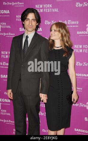 Writer and director Noah Baumbach and actress Jennifer Jason Leigh attend the premiere of 'Margot at the Wedding' presented by the New York Film Festival and Paramount Vantage held at Frederick P. Rose Hall, Jazz At Lincoln Center in New York city, NY, USA on October 7, 2007. Photo by Gregorio Binuya/ABACAPRESS.COM Stock Photo