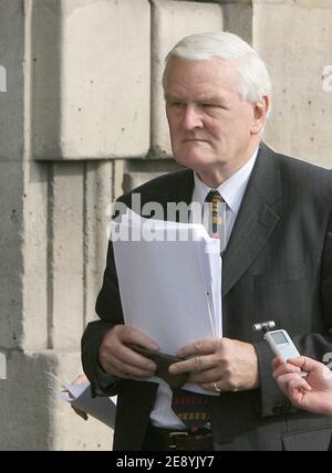 High Court judge Scott Baker and the jurors involved in the inquest of princess Diana in Paris, France on October 8, 2007. The 11 jurors, who began hearing evidence on the death of Diana and her lover Dodi Al Fayed in London last week, are set to visit the Ritz Hotel to see where the couple dined on the night they died, and the Pont de l'Alma tunnel to see the spot where the Mercedes the couple were travelling in crashed 10 years ago. Photo by Mousse/ABACAPRESS.COM Stock Photo