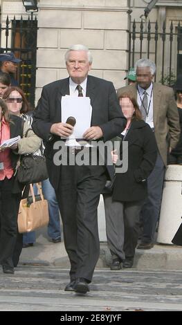 High Court judge Scott Baker and the jurors involved in the inquest of princess Diana in Paris, France on October 8, 2007. The 11 jurors, who began hearing evidence on the death of Diana and her lover Dodi Al Fayed in London last week, are set to visit the Ritz Hotel to see where the couple dined on the night they died, and the Pont de l'Alma tunnel to see the spot where the Mercedes the couple were travelling in crashed 10 years ago. Photo by Mousse/ABACAPRESS.COM Stock Photo