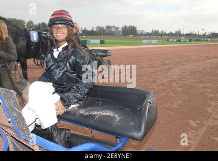 Nathalie Marquay-Pernaut participates in the 'Race of the Stars' during the 14th annual Epona Festival in Cabourg, France, on October 13, 2007. Photo by Nicolas Khayat/ABACAPRESS.COM Stock Photo