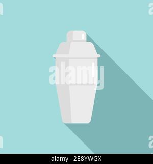 Bartender mixer icon, flat style Stock Vector