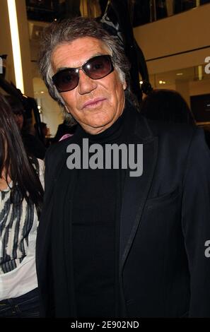Designer Roberto Cavalli attends the Roberto Cavalli at H&M collection launch, held at the H&M megastore on 5th Avenue in New York City, NY, USA on November 8, 2007. Photo by Gregorio Binuya/ABACAPRESS.COM Stock Photo