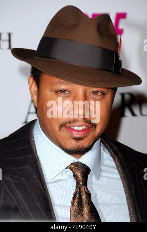 Actor Terrence Howard arrives at the premiere of Warner Bros. Pictures 'August Rush' at the Ziegfeld Theater in New York City, NY, USA on November 11, 2007. Photo by Gregorio Binuya/ABACAPRESS.COM Stock Photo