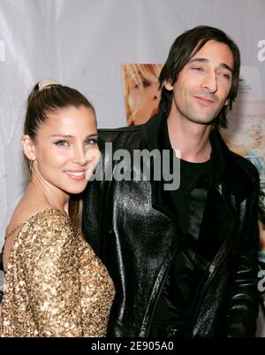 Actors Elsa Pataky and Adrien Brody pose at 'The Diving Bell And The Butterfly' premiere, held at the Ziegfeld Theater in New York City, NY, USA on November 14, 2007. Photo by Donna Ward/ABACAPRESS.COM Stock Photo