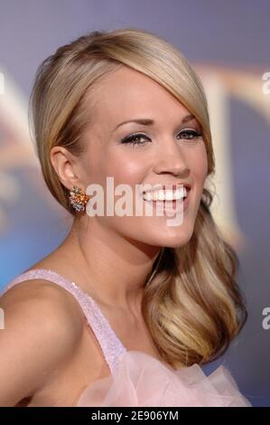 Carrie Underwood attends the premiere of Walt Disney's Studios 'Enchanted' at El Capitan Theatre in Hollywood, Los Angeles, CA, USA, on November 17, 2007.Photo by Lionel Hahn/ABACAPRESS.COM Stock Photo