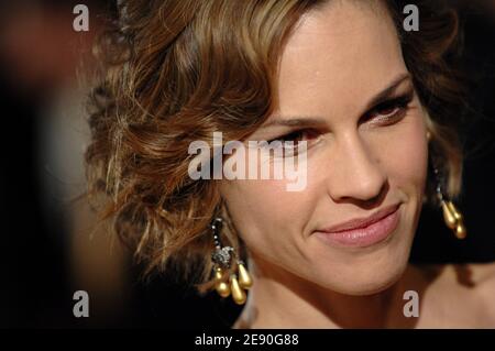 Hilary Swank attends the premiere of 'P.S I Love You,' held at the Graumann's Chinese Theatre on Hollywood Boulevard in Los Angeles, CA, USA on December 9, 2007. Photo by Lionel Hahn/ABACAPRESS.COM Stock Photo
