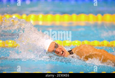 France's Alena Popchanka competes on women's 200 meters Freestyle heats during the European Shortcourse Swimming Championships in Debrecen, Hungary on December 16, 2007. Photo by Stephane Kempinaire/Cameleon/ABACAPRESS.COM Stock Photo