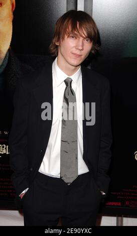 Actor Paul Dano arrives at Paramount Vantage Presents The Premiere Of 'There Will Be Blood' at the Ziegfeld Theater in New York City, USA on December 10, 2007. Photo by Gregorio Binuya/ABACAUSA.COM (Pictured : Paul Dano) Stock Photo