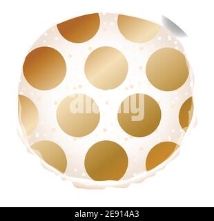 Dotted macaroon icon, cartoon style Stock Vector