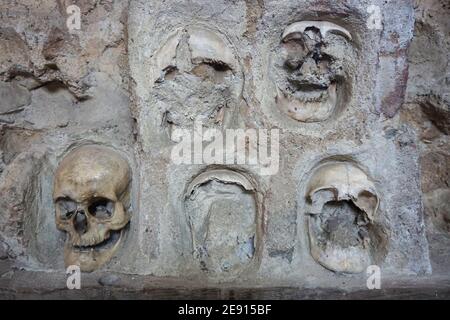 Nis, Serbia - January 28, 2021: Skull Tower Stock Photo