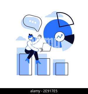 Business presentation. Data analytics, pie chart, infographics Stock Vector