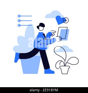 Expenses calculation. Wishlist planning, shopping list, purchases Stock Vector