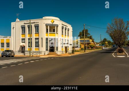 Coonabarabran, NSW, Australia - Commonwealth Bank building Stock Photo