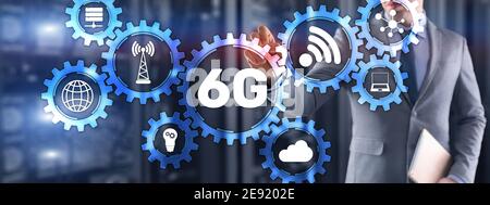 6G Modern Industry High Speed Communication Technology Stock Photo
