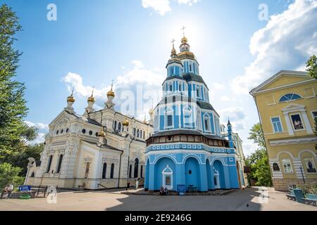 Kharkiv, Ukraine - 20 July 2019: Pokrovsky Cathedral in center of Kharkov Stock Photo