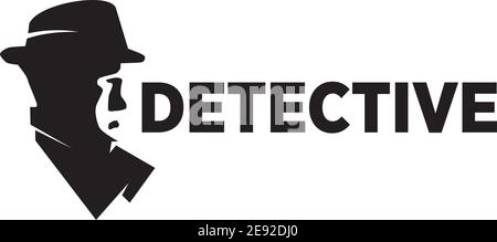 Detective man icon logo design vector illustration template Stock Vector